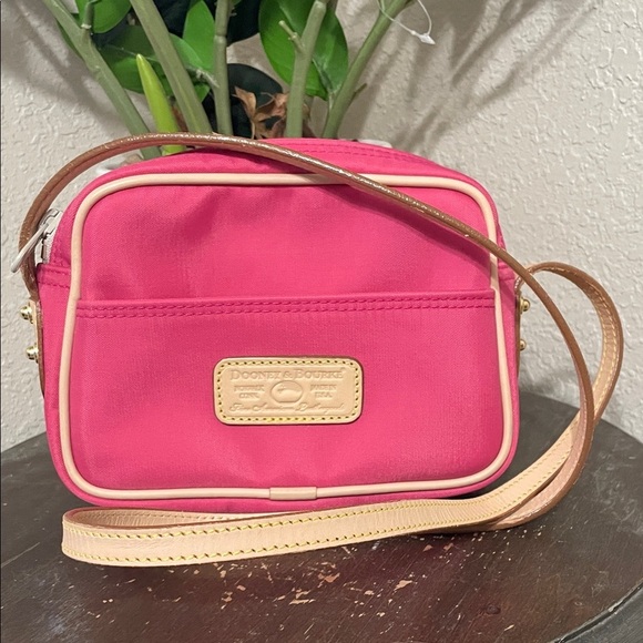Dooney & Bourke Handbags - Dooney & Bourke Pink Shoulder Camera Bag